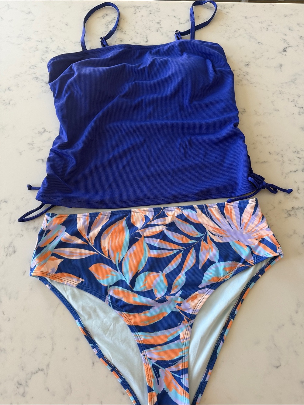 Cupshe Blue Tropical Tankini Set – NWT – Size XL